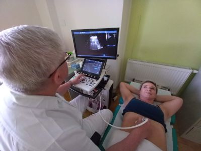 Lékaři interní ambulance AGEL Hornické polikliniky své klienty vyšetřují novým ultrazvukem